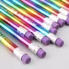 Penne a sfera 12pcs Rainbow Pencil Wood Protezione ambientale Colore brillante Hb Drawing Pennion Matite Scuola Office Scrittura Penna 230817