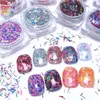 Nail Glitter TCT 304 Tinsel Strip Short Bar Shape Art Decoration Body Festival Accessories Tumblers DIY 230816