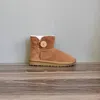 Classic Women Ultra Mini Shearling Bootie botas de nieve Suave y cómoda piel de oveja mantener botas cálidas toboganes esponjosos