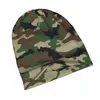 BERETS 2023 VARM HAT FÖR KVINNA KAMOUFLAGE Mönster Stackande stickad Bonnet Cap Men Hip Hop Beanies