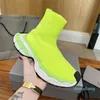 Дизайнер Paris 3xl Sneaker Sock Sock Speed ​​Casual Shoes для женщин мужские триплер черный белый розовый лимонный папол