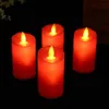 Ljus LED FLAMELESS 3PCS 6st Lights Battery Operated Plast Pillar Flicker Candle Light For Party Decor 230817