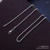 Catene kjjeaxcmy gioielli fini 925 perle in argento sterling in modo spesso diametro da 2,5 mm collana in stile femmina (lunga 65 cm)