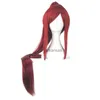 Synthetic Wigs HAIRJOY Red Blonde Pink Purple Black Cosplay Wig Ponytail Long Straight Heat Resistant Synthetic Hair HKD230818