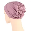 Abbigliamento etnico morbido cappello turbante di turbante hijab caps islamico sottoscala cofano indiano femmina headwrap turbante mujer