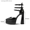 Dress Shoes Runway style Platform Wedges Women Pumps Fashion Pointed toe Ankle Strap Mary Janes High heels Summer Female Wedding Bridal Shoe T230818