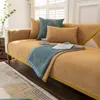 Stoelbedekkingen Gewoon Chenille Sofa 2 3-zuiverer getextureerde hoekbank Slipcover Slipcover enkel meubels beschermer kussen niet-slip