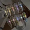 Nagelglitter Hndo 10 Farben Set Aurora Mirror Chrom Pulver Pigment Staub Effekt für Kunstdekor ManiCure Design WT Serie 230816