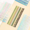 Sheets Memo Sticky Transparent Gradient Thin Long Strip Index Autocollants Lire les étiquettes Adhésive Bookmarks Stationnery Supplies