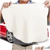 Handduk 45x60 cm Care Natural Chamois Leather Car Cleaning Tyg Tvätt Mocka Absorberande snabb torr streck Ludd Drop Delivery Mobiles Motorc DHY2Q