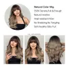 Syntetyczne peruki Easihair Ombre Brown Długie falach syntetycznych peruk z brown Brown Blonde Natural Hair Perukę dla kobiet codziennie odporne na cosplay HKD230818