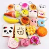 DECOMPRESSIONE POETH 10/30pcs Kawaii Squishy Food Slowing Bread Cake Donut Donut Puntesini per animali per bambini Giochi di sollievo da stress 4-10 cm Stile casuale 230817