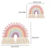 Plush Wall Stuff 1Pc Nordic Woven 8 Lines Rainbow Tapestry Wall Hanging Living Room Bedroom Color Pendant Decoration Wall Hanging Home Decoration 230818