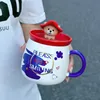 Najnowsze 12,8 unz Lovely Bears z ceramicznym kubkiem do kawy, wiele stylów wybiera, wspieranie dowolnego logo