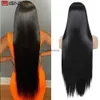 Synthetic Wigs Wignee Long Straight Wig 30 Inch Black Wig Middle Part Lace Wigs With High Lights Synthetic Hair Wigs For Black Women Cosplay HKD230818