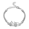 Дизайнерский браслет роскошный серебряный шарм мужские браслеты теннисные женские ювелирные изделия 8 номер подвесной шарм -бланце
