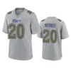 Jerseys Los Angeles''Rams''Men 10 Cooper Kupp 99 Aaron Donald 9 Matthew Stafford 5 Jalen Ramsey Femmes Jeunesse Gris Atmosphère personnalisée Maillot de jeu de mode