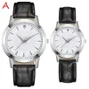 Polshorloges 2pcs Studentenliefhebbers Romantische wijzerplaat Watch Luxe horloges Quartz roestvrij staal Casual bracele paar