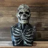 Oggetti decorativi Figurine 2023 EST Skeleton Biomask Halloween Horror Mask Party Props Silicone Cap Full Cap Cappello 230817