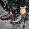 Dress Shoes Fashion Men's Casual Shoes High Quality Genuine Leather Men's Shoes Waterproof Men's Loafers Outdoor Motorcycle Work Shoes 230817