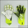 Sporthandskar 4mm målvakt Fingerskydd Professionella män Fotboll Adts Kids Tjockare målfoto Soccer Glove Drop Delivery Outdoor DHLKJ