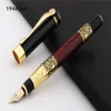 Fountain Pens High quality 530 Golden carving Mahogany Business office School student office Supplies Fountain Pen Ink pen ink pen 230817