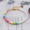 Strand YASTYT Natural Freshwater Pearl Bracelet Asymmetric Jewelry Boho Summer Heishi Disc For Women Jewellery 2023