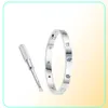 Love Screw Bracelet 50 Designer Bracelets Colored Diamonds Bangle luxury jewelry women Titanium steel Alloy GoldPlated Craft Gol343979974