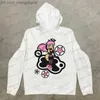 Erkek Hoodies Sweatshirts Retro Street Harajuku Çizgi Roman Büyük Baskı Kapşonlu Kazak Kadınlar Gevşek Sıradan Fermuarı Kapşonlu Kazak Ceket Erkek iç çamaşırı Z230819