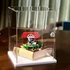 Nyhetsartiklar Akryl Display Case w/H Door Countertop Organizer Dammtät utställning för figur/Toy/Collectibles/Gundam/Car/Model/Lego/BlindBox 230817