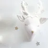 Plush Wall Stuff Animal Unicorn Deer Head Toys Wall Hanging Mounts Decor 3D Head Wall Hanging Ornaments Art Kids Room Wall Decoration Toys 230818