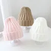 Inverno Spring Baby Chapéu para crianças Tiles de malha quente Meninas meninos meninos Beanie macia cor de cor sólida Crianças