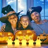 Autres fournitures de fête d'événement 5 / 10pcs Halloween Decorative Ghost Lampe Bureau Home Indoor Hanging Halloween Atmosphère Ghost Miniature Ornement Gift For Kids 230817