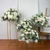 Decoratieve bloemen kunstmatige bloembal bruiloft decoratietafel centerpieces decor zijden simulatie plank feest t podium display po prop