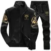 Mens Tracksuits Tracksuit Fleece Jacket and Sweatpants 2 Piece Set Spring Autumn Sports Suft Long Sleeve Set Men Sweatsuit Warm 230818