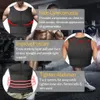 Taille Tummy Shaper Men Body Shaper Taillentrainer Neoprene Sauna Anzug Schweißweste Gewichtsverlust Hemd Fett -Trainingsthrungen mit Doppel Reißverschluss 230818