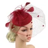 Wide Brim Hats Bucket Handmade Large Women Feather Floral Hair Fascinator Hat Headband Accessories Fedoras 230818