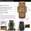 School Bags 100L Large Capacity Men Military Backpack High Quality Waterproof Thickened Oxford Backpacks Travel Bag With Rain Cover 230817