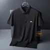 Herrpolos J Lindeberg Golf Shirt for Men mode Casual Short Sleeve Summer Ice Silk Breattable Polo T Sports Tops 230817