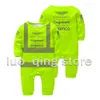 Rompers Baby Boys and Girls Pure Cotton Jumpsuit Summer Racing Car Aston Martin Team Alonso 14 Driver Bebe Crawling 230817