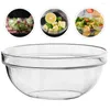 Ensembles de vaisselle à salade de bol à salade cuisinier domestique à la maison glacée fruit de la maison de maison transparent carié accessoire de cuisine décoratif bébé.