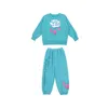 Roupas Conjuntos de roupas Autumn Casual Mãe Casual Fidros Filhos de Cartoon Suco Hoodie Menina Menina VERSÃO COREANA CORREIA PONTES BONITO 230818