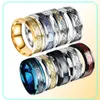 Mix 20 Pieceslot Anéis de Aço Inoxidável Homens Inteiros Jóias Noivado Anéis Retro Vintage Anéis de Dragão Homens Anel Amplo 8mm5849464
