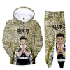 Tracksuits voor heren lente en herfst mode herenbroek broek 2 -delige set jeugd y2k capuchon damesjack sportkleding paar camo 230817 camo 230817