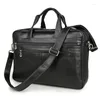 Valigetta valigetta in pelle di grandi dimensioni per uomo maschio autentico laptop borse di business con spalla travelt in custodia