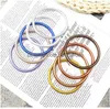 Bangle Shiny Colors Buddhist Rush Sequins Armband Fine Bharm Girls Sile Plastic Glitter Jelly Lucky Charm Buddha Light Gift Pure Copp Otnzl