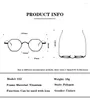 Lunettes de soleil Frames Unisexe Titane pur pour femmes lunettes polygonales Men Faire de lunettes légères