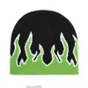 Hip Hop Flame Sticked Beanies Hat Winter Warm Ski Hats Män Kvinnor Multicolor Caps Soft Elastic Cap Women's Hats7ycl