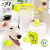 Brinquedos de cachorro Chews Chews Pet Toy Intelligence Tennis Ball Food Máquina de recompensa com vazamento Smart Feeding 230817