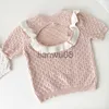 Pullover Summer Baby Girls Thinte dzianin Sweters Fuffle Backless Ubranie maluchów dzieci pulloczy